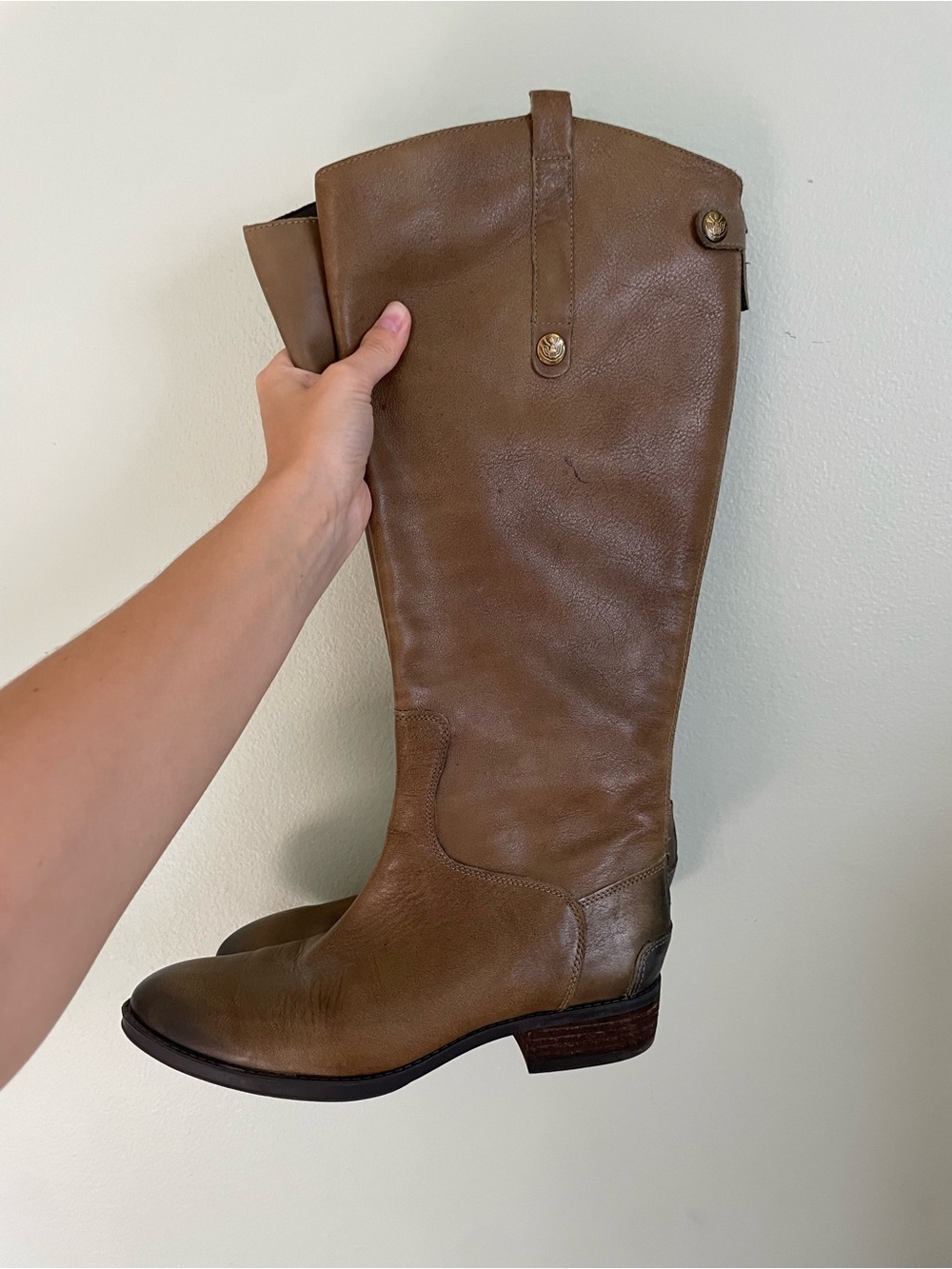 Sam Edelman Penny Brown Leather Boots - Picture 5 of 11